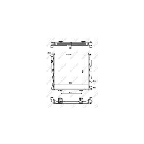 Kylare, motorkylning Nrf 53876 NRF Kylare, motorkylning Nrf 53876 NRF