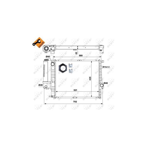 Kylare, motorkylning Nrf 53897 NRF Kylare, motorkylning Nrf 53897 NRF