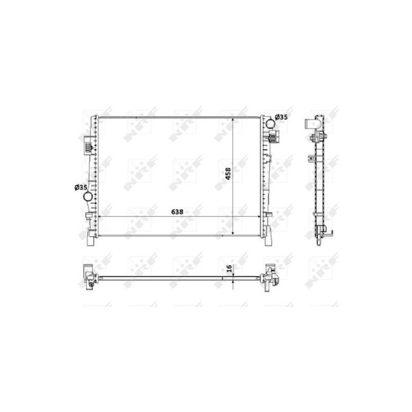 Kylare, motorkylning Nrf 53901 NRF Kylare, motorkylning Nrf 53901 NRF