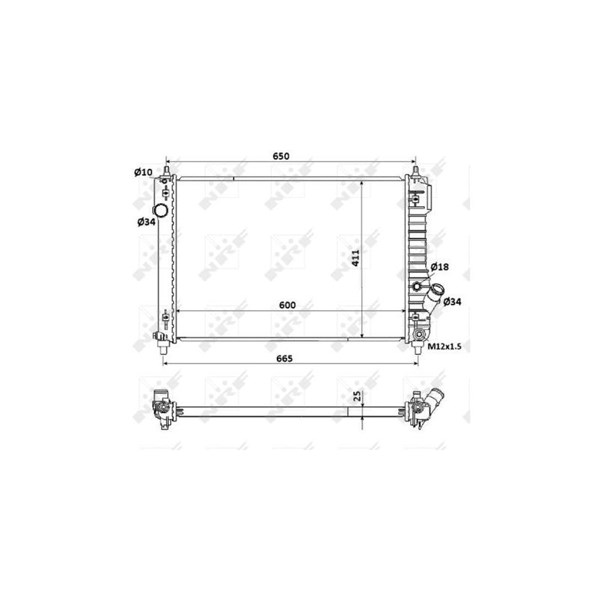 Kylare, motorkylning Nrf 53903 NRF Kylare, motorkylning Nrf 53903 NRF