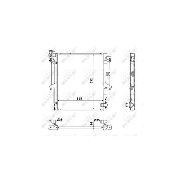 Kylare, motorkylning Nrf 53907 NRF Kylare, motorkylning Nrf 53907 NRF