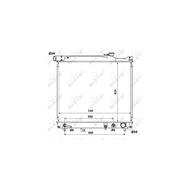 Kylare, motorkylning Nrf 53912 NRF Kylare, motorkylning Nrf 53912 NRF