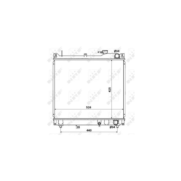 Kylare, motorkylning Nrf 53913 NRF