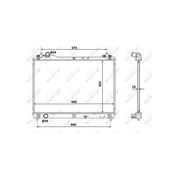 Kylare, motorkylning Nrf 53915 NRF Kylare, motorkylning Nrf 53915 NRF