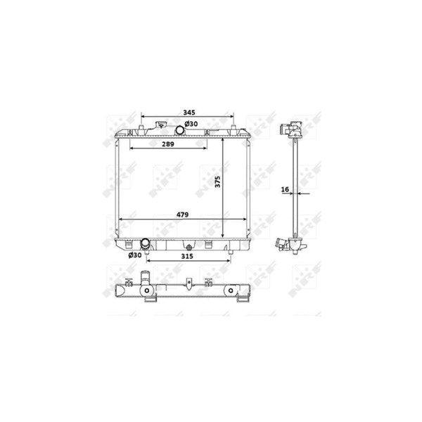 Kylare, motorkylning Nrf 53918 NRF Kylare, motorkylning Nrf 53918 NRF