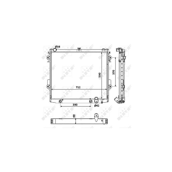 Kylare, motorkylning Nrf 53923 NRF Kylare, motorkylning Nrf 53923 NRF