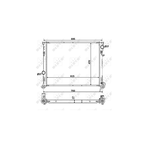 Kylare, motorkylning Nrf 53928 NRF Kylare, motorkylning Nrf 53928 NRF