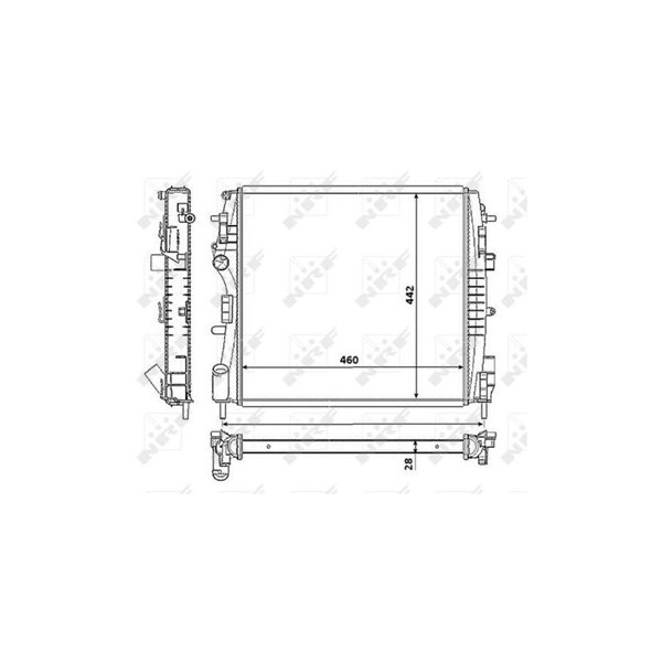 Kylare, motorkylning Nrf 53938 NRF Kylare, motorkylning Nrf 53938 NRF