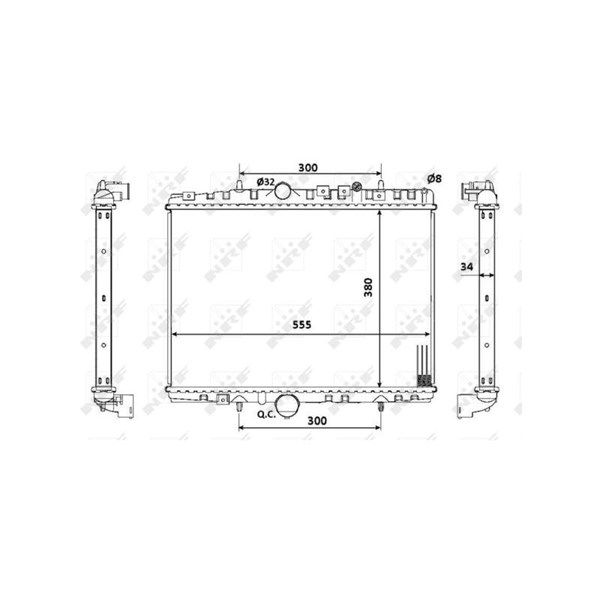 Kylare, motorkylning Nrf 53941 NRF Kylare, motorkylning Nrf 53941 NRF