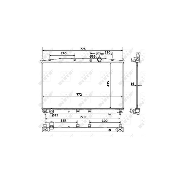 Kylare, motorkylning Nrf 53942 NRF Kylare, motorkylning Nrf 53942 NRF