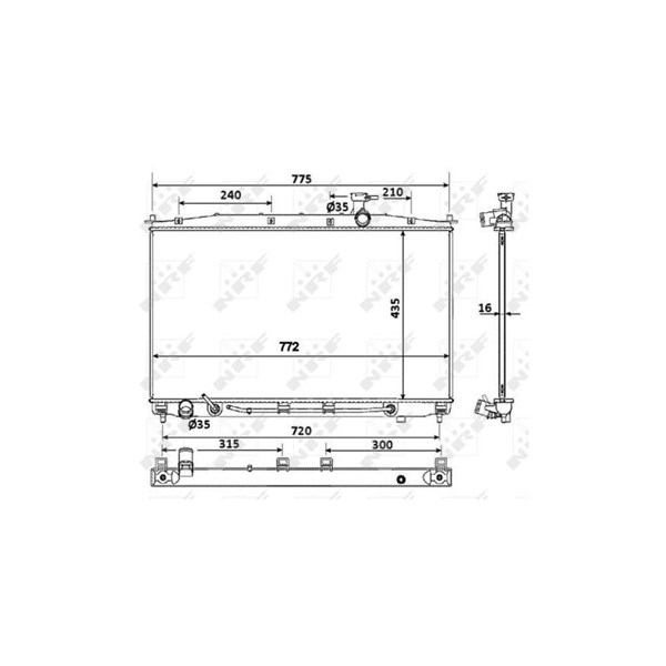 Kylare, motorkylning Nrf 53943 NRF Kylare, motorkylning Nrf 53943 NRF