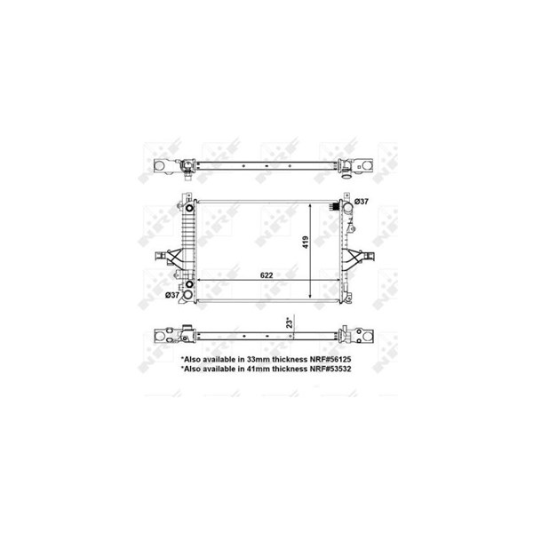 Kylare, motorkylning Nrf 53946 NRF Kylare, motorkylning Nrf 53946 NRF