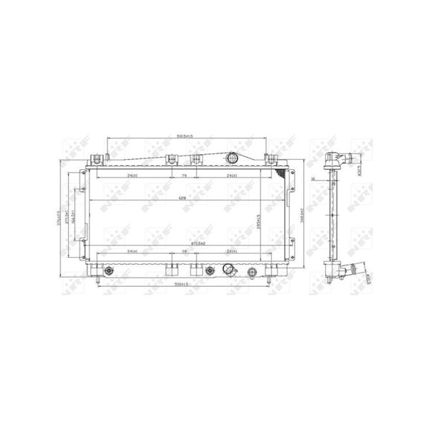 Kylare, motorkylning Nrf 53955 NRF Kylare, motorkylning Nrf 53955 NRF