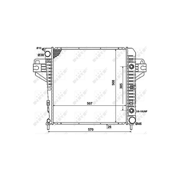 Kylare, motorkylning Nrf 53961 NRF Kylare, motorkylning Nrf 53961 NRF