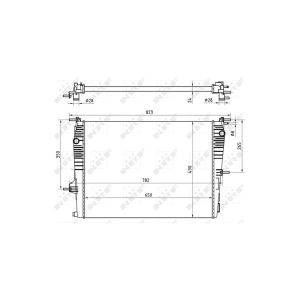 Kylare, motorkylning Nrf 53965 NRF