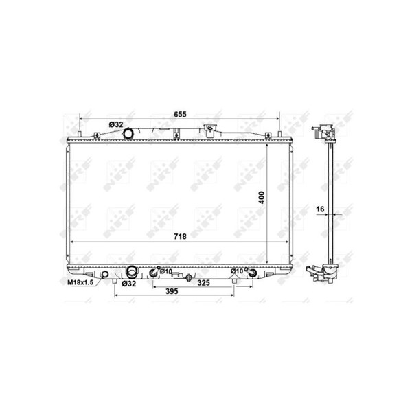 Kylare, motorkylning Nrf 53970 NRF Kylare, motorkylning Nrf 53970 NRF
