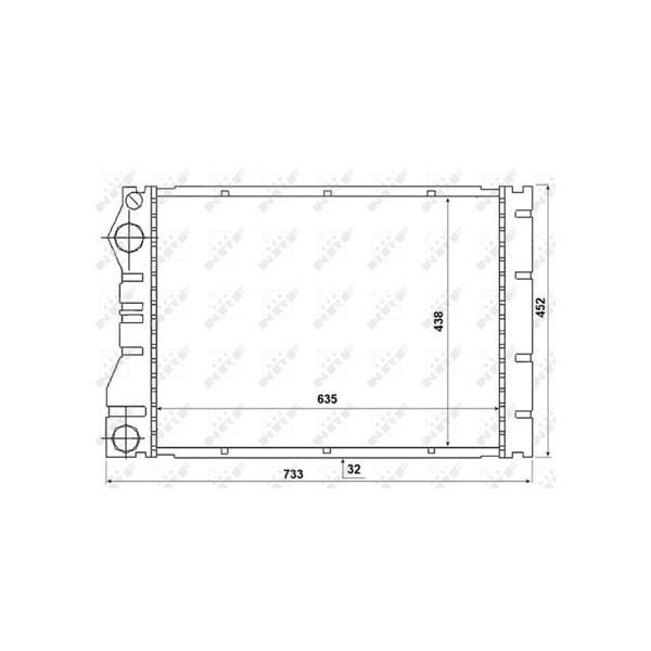 Kylare, motorkylning Nrf 53975 NRF Kylare, motorkylning Nrf 53975 NRF
