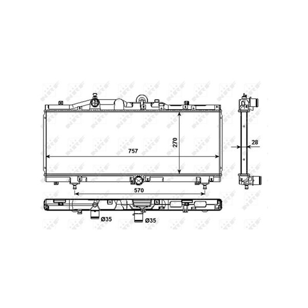 Kylare, motorkylning Nrf 53983 NRF