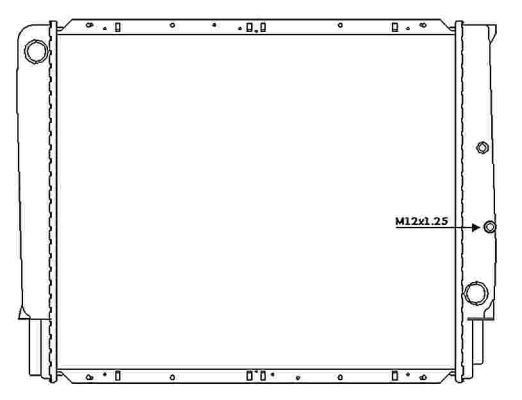 Kylare, motorkylning Nrf 53997 NRF