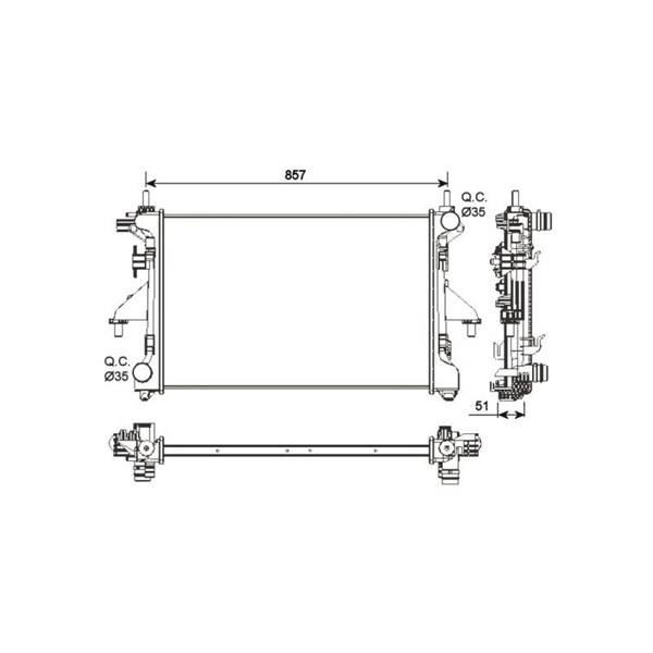 Kylare, motorkylning Nrf 54203 NRF Kylare, motorkylning Nrf 54203 NRF