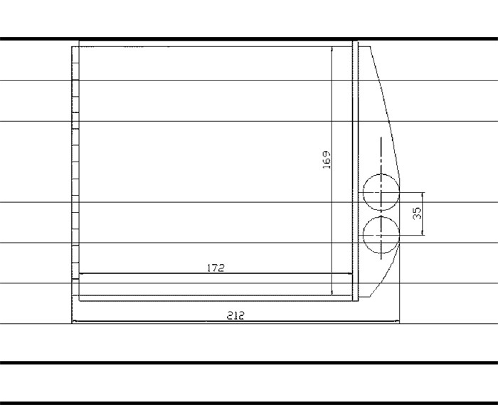 Värmeväxlare, kupévärme Nrf 54208 NRF