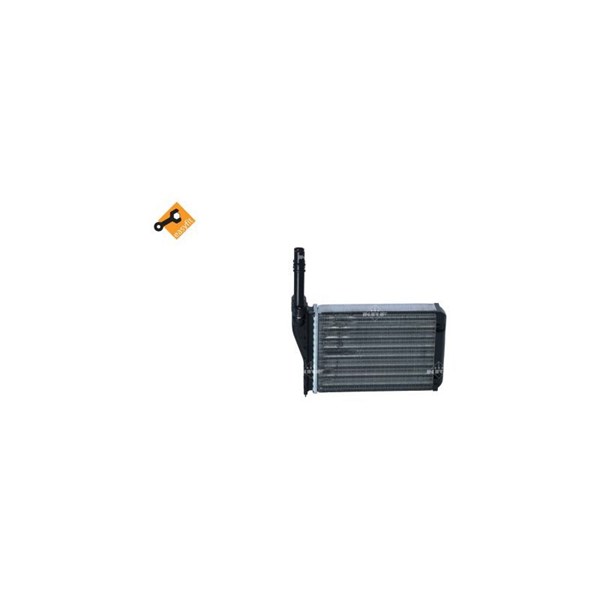 Värmeväxlare, kupévärme, Tvåsidig Nrf 54245 NRF