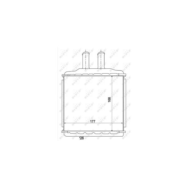 Värmeväxlare, kupévärme Nrf 54270 NRF Värmeväxlare, kupévärme Nrf 54270 NRF