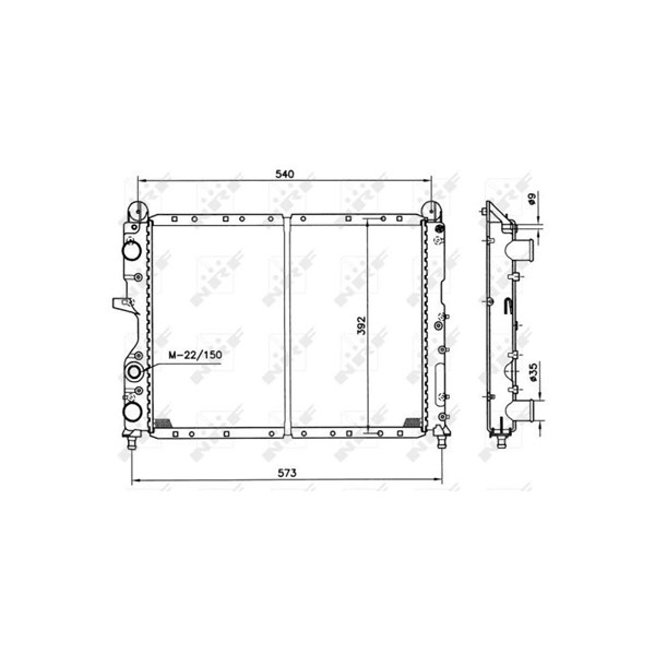 Kylare, motorkylning Nrf 54501 NRF Kylare, motorkylning Nrf 54501 NRF