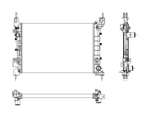 Kylare, motorkylning Nrf 54504 NRF
