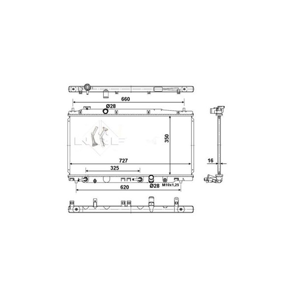 Kylare, motorkylning Nrf 54505 NRF Kylare, motorkylning Nrf 54505 NRF