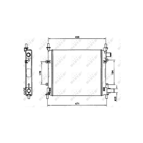 Kylare, motorkylning Nrf 54601 NRF Kylare, motorkylning Nrf 54601 NRF