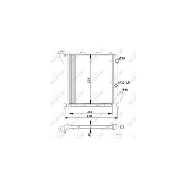 Kylare, motorkylning Nrf 54641 NRF Kylare, motorkylning Nrf 54641 NRF