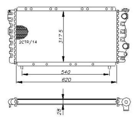 Kylare, motorkylning Nrf 54648 NRF