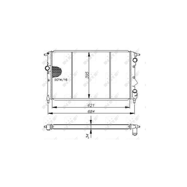 Kylare, motorkylning Nrf 54650 NRF Kylare, motorkylning Nrf 54650 NRF