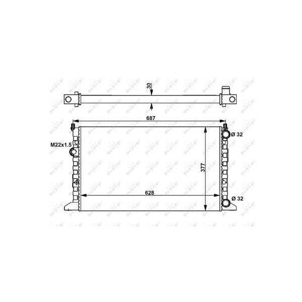 Kylare, motorkylning Nrf 54657 NRF Kylare, motorkylning Nrf 54657 NRF