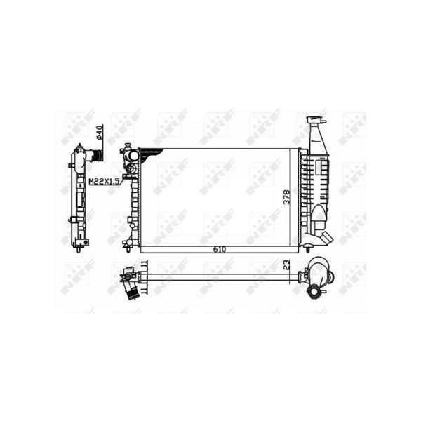 Kylare, motorkylning Nrf 54677 NRF Kylare, motorkylning Nrf 54677 NRF