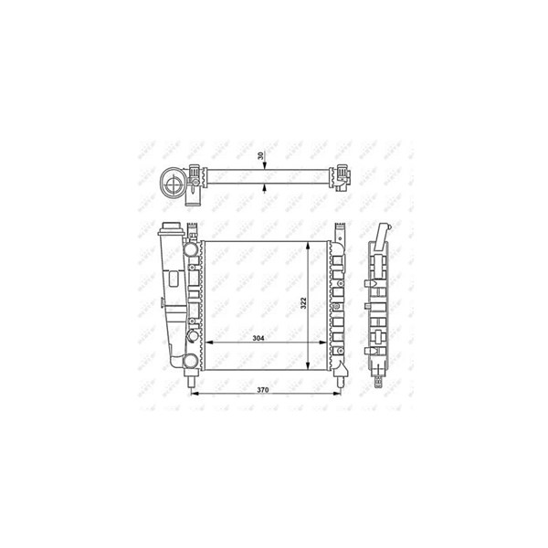 Kylare, motorkylning Nrf 54679 NRF
