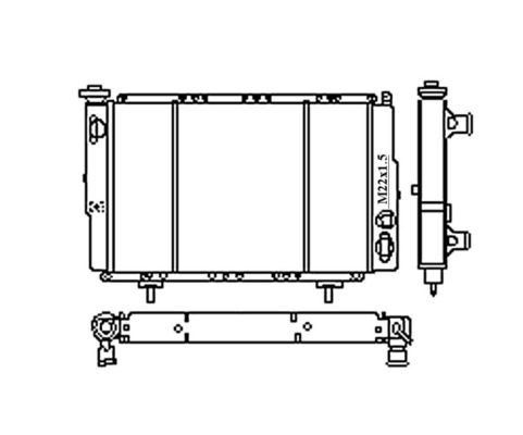 Kylare, motorkylning Nrf 54683 NRF
