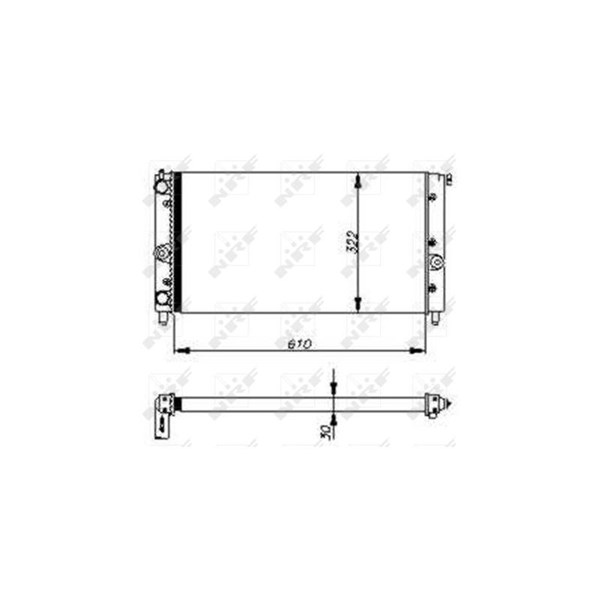 Kylare, motorkylning Nrf 54700 NRF Kylare, motorkylning Nrf 54700 NRF