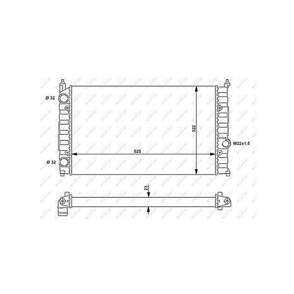 Kylare, motorkylning Nrf 54707 NRF Kylare, motorkylning Nrf 54707 NRF