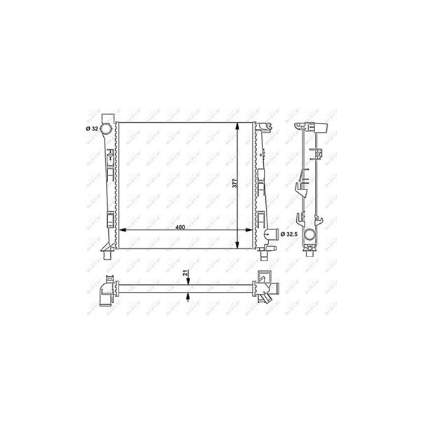 Kylare, motorkylning Nrf 54717 NRF Kylare, motorkylning Nrf 54717 NRF