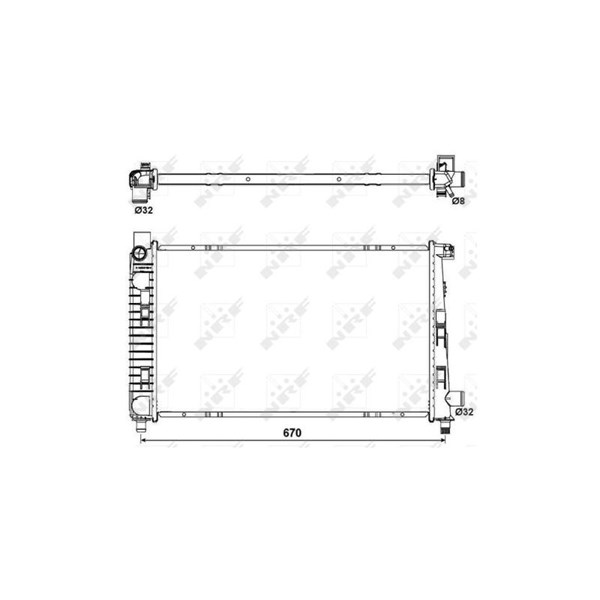 Kylare, motorkylning Nrf 54719 NRF Kylare, motorkylning Nrf 54719 NRF