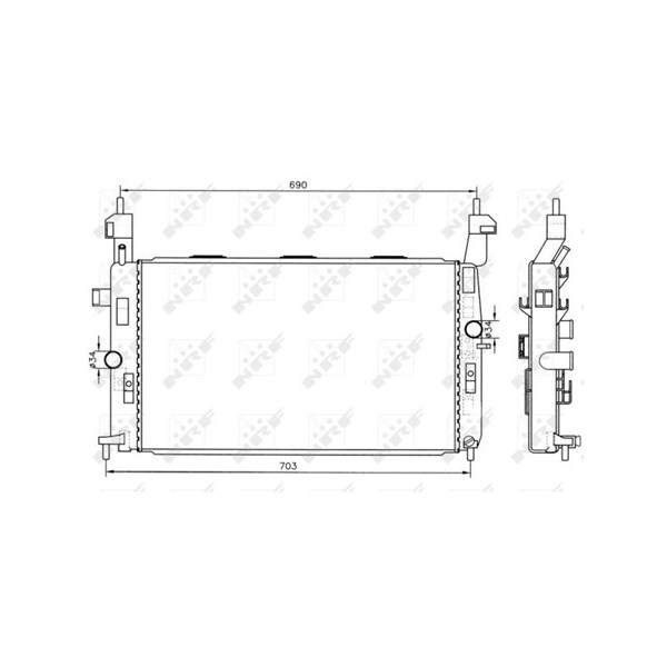 Kylare, motorkylning Nrf 55317 NRF Kylare, motorkylning Nrf 55317 NRF