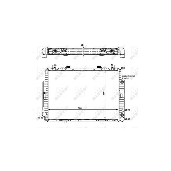 Kylare, motorkylning Nrf 55320 NRF Kylare, motorkylning Nrf 55320 NRF