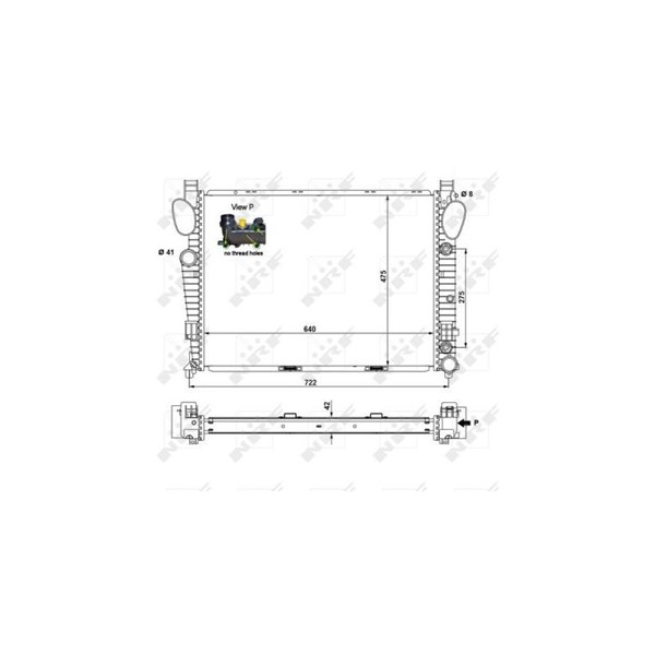 Kylare, motorkylning Nrf 55325 NRF Kylare, motorkylning Nrf 55325 NRF