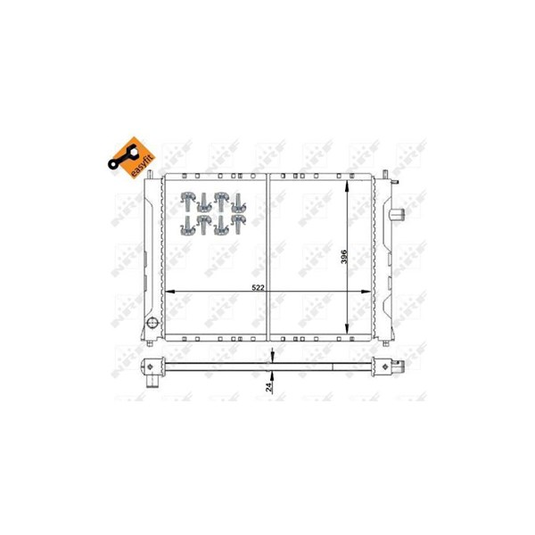Kylare, motorkylning Nrf 55326 NRF Kylare, motorkylning Nrf 55326 NRF
