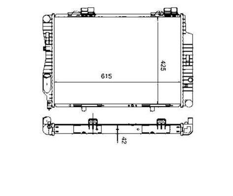 Kylare, motorkylning Nrf 55333 NRF