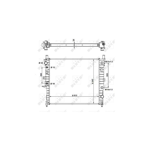 Kylare, motorkylning Nrf 55334 NRF Kylare, motorkylning Nrf 55334 NRF