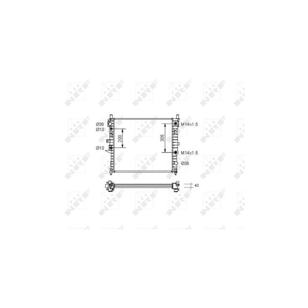 Kylare, motorkylning Nrf 55336 NRF Kylare, motorkylning Nrf 55336 NRF
