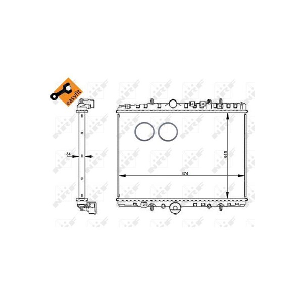 Kylare, motorkylning Nrf 55347 NRF Kylare, motorkylning Nrf 55347 NRF